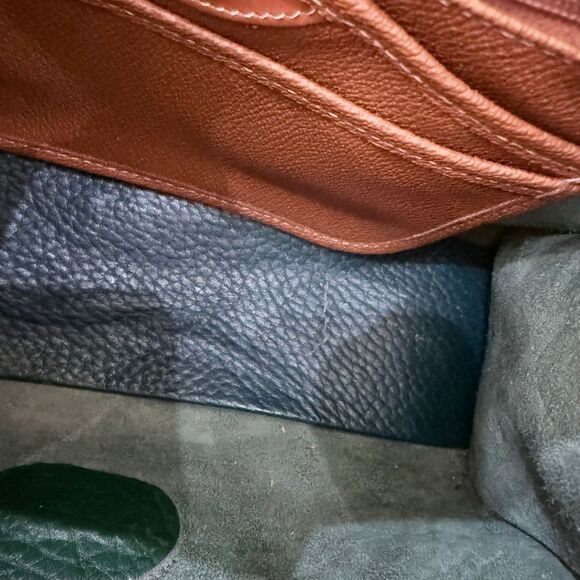 Vintage Green Dooney & Bourke Leather Equestrian Crossbody Medium Essex Purse - Picture 12 of 14